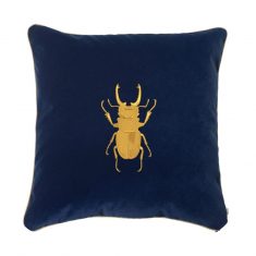Cushion Insectarium Beetle Sky Blue N ° 5 Maja Laptos Studio 45x45cm