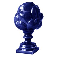 Artichaut décoratif cobalt Majolika Nieborów 25 cm