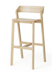 Smooth stool Merano Ton 49x48x82,4 / 99,4cm