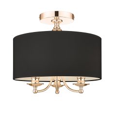 Lampa sufitowa Abu Dhabi Black/ Gold Cosmo Light bbhome