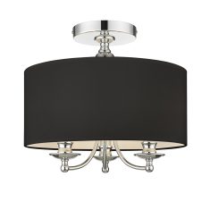 Abu Dhabi 3 Black/Silver Cosmo Light ceiling lamp
