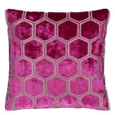 Dekoratives Kissen Manipur Fuchsia Designers Guild 43x43cm