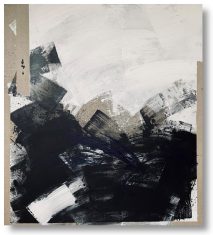 Peinture abstraite COLLAGE D'HIVER XL 150x170cm