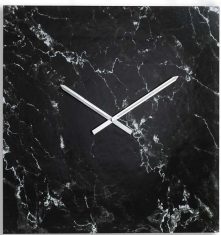 Dekorative Uhr Vesuvio Schwarz 58x58cm