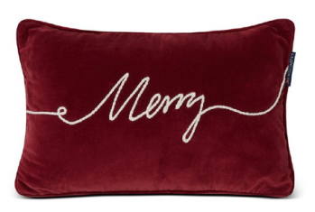 Poduszka dekoracyjna Merry Red Velvet Lexington 50x30cm