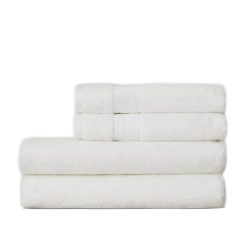 Білий готельний рушник Cotton / Modal / Mulberry Lexington 100x150см