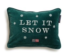 Poduszka dekoracyjna Let It Snow Velvet Lexington 40x30cm