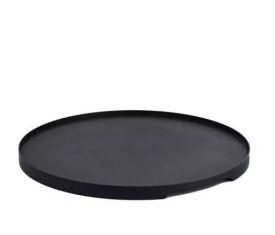 Plateau rond Retro Black AD Ø35x2cm - présentoir