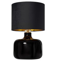 Lampa stołowa Lora Black/Gold Kaspa Ø 40x25cm