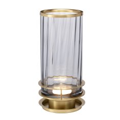 Lampe de table Arno Grey ES ⌀17,1 × 36,4 cm