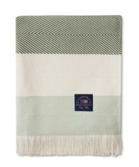 Koc Herringbone Striped White/Green/Blue Lexington 130x170cm