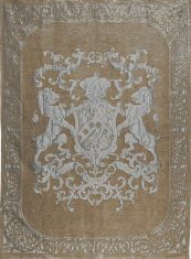 Pled dekoracyjny Fiorantello Taupe/silver FS Home Collections 175x235cm