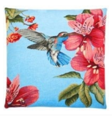 Poduszka Hummingbirds Right Blue FS Home Collections 45x45cm