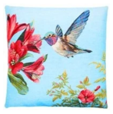 Poduszka Hummingbirds Left Blue FS Home Collections 45x45cm