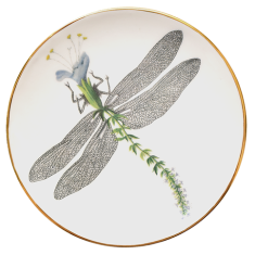 Dekorativ plate Majolica Dragonfly Majolica Nieborów Ø15,5cm