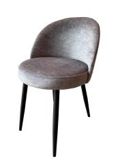 Krzesło tapicerowane Pello Black Vogue 49x54x76cm