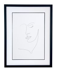 Sketch and face artwork 44x58cm