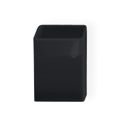 Πορσελάνινη κούπα μπάνιου Walther Black Decor 6x6x10,5cm