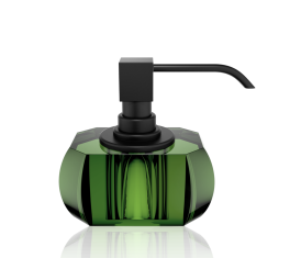 Soap dispenser Kristall Green/Black Decor Walther 13x9x12cm
