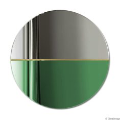 Demi Graphite Green dekorativt spejl GieraDesign