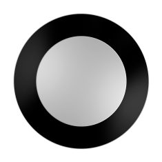 Modern Line Black round mirror by GieraDesign