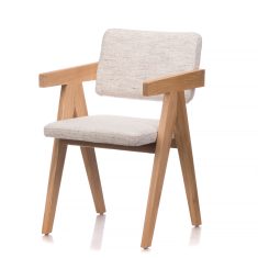Καρέκλα με επένδυση Teramo Claudie 54,5x59x83/48,5cm