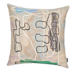 Jacquard pillow Houses of Polesia from the Polish Paintings collection by W.Strzemiński 50x50cm