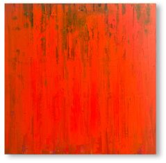 Abstract schilderij GROEN TAJINE 327 110x110cm