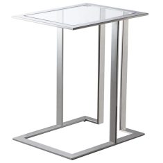 Hudson II Silver side table 50x40x60cm