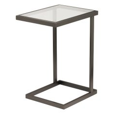 Hudson Black side table 48x35x63cm