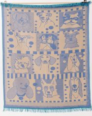 Jacquard rug "Which dog is Ti?" 165x210cm