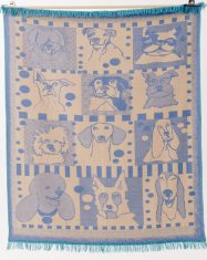 Tapis Jacquard "Quel chien est Ti ?" 165x210cm