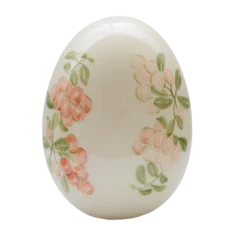 Dekorativt æg buksbom Majolika Nieborów 11cm