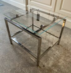 Table d'appoint Rino Chrome 50×44,5x 42,5cm - issue de l'exposition