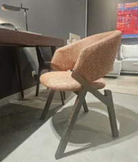 Byron A08 upholstered chair Pacini&Cappellini 56x60x80cm