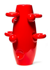 Wazon ceramiczny OKO Red Rocket Malwina Konopacka  ø19x42cm
