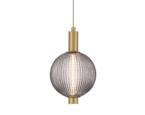 Lampa wisząca Palmas Gold/Smoked Glass LED ES