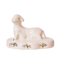 Baranek Pink Easter Lamb Majolika Nieborów