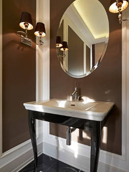 sconces in the bathroom